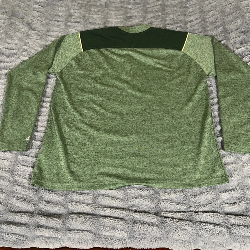 Champion Colorado State Rams 1/4‎ Zip Pullover Mens XL Green Heathered AP369